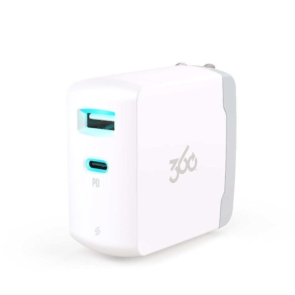 360 Electrical Vivid 30W USB-C PD + 12W USB Wall Charger with Power Deli…